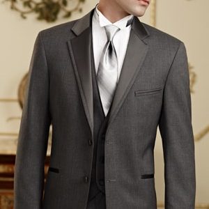 Charcoal tuxedo and charcoal vest