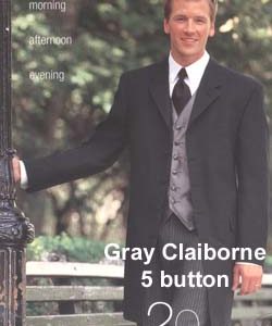 Black Tuxedo and Grey Vest